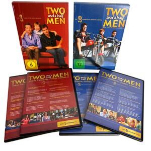 Two and a Half Men DVD German Staffel 1 and 2 REGION 2 German Import 8 Discs